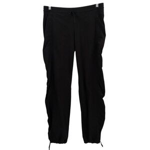 Athleta La Viva Black Pull On Joggers Pants Size 6 Stretch Pockets Ankle